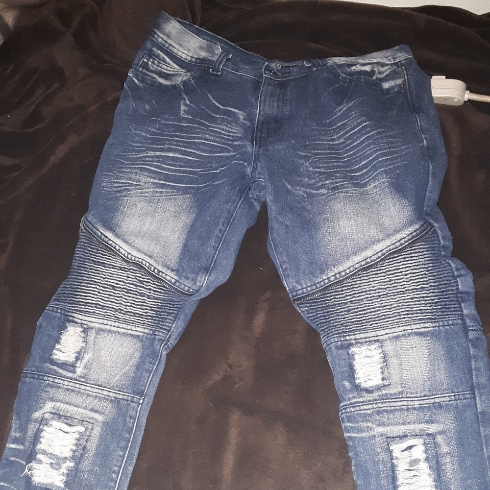 Biker jeans